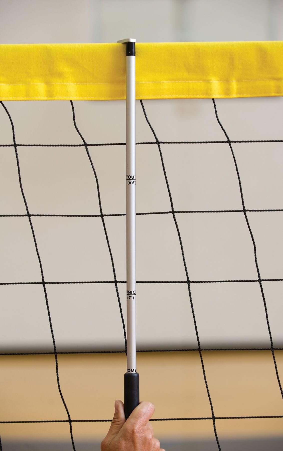 Tandem Sport Precise Height - Volleyball Net Measure Pole - 4 Pre-Set Net Heights - Volleyball Official Equipment