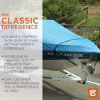 Classic Accessories Stellex All Seasons Boat Cover, Fits Boats 14' - 16'L X 90''W, Trailerable Boat Cover With Polyester Fade-Re