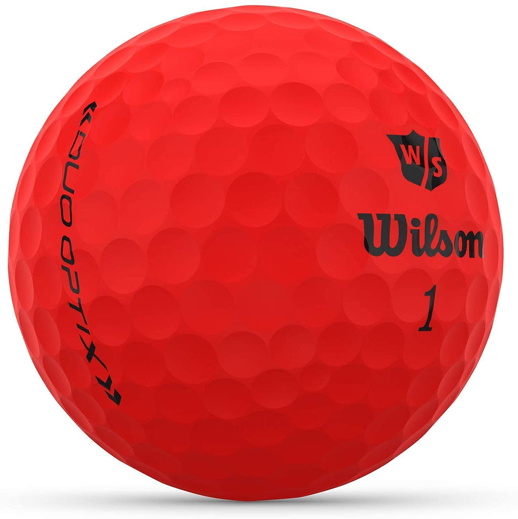 Wilson Staff Duo Optix Golf Ball - Red