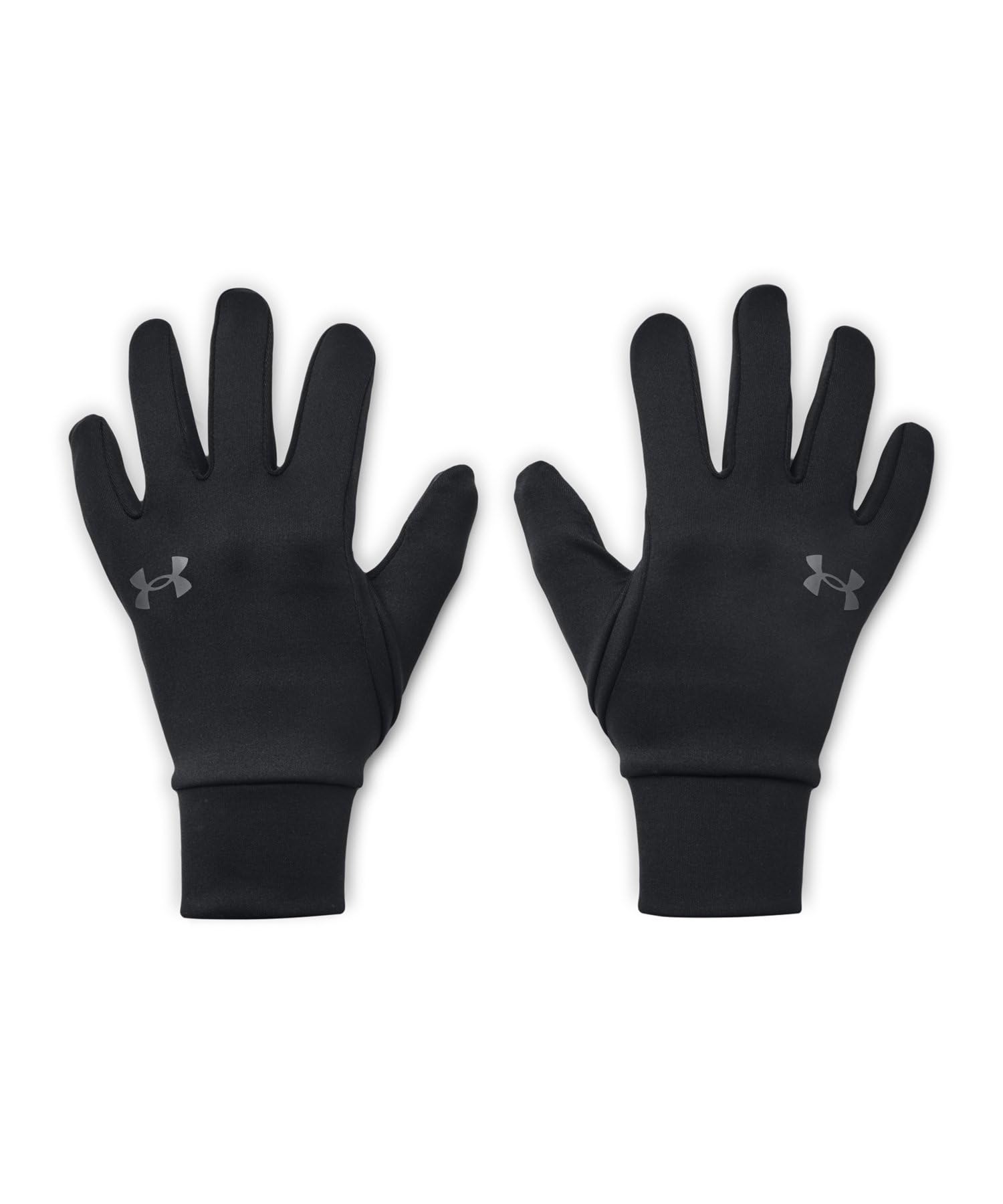 Under Armour Boys' Storm Liner Gloves , Black (001)/Pitch Gray , Large