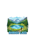 THAMPZ Bhrigu Lake 3D Embossed Flexible Fridge Magnet 0.5mm Decorative with Strong Hold | Refrigerator Magnet for Notes, Photos