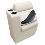 Wise Bm13006L-986 Premier Series Pontoon Left Lean Back Recliner, Platinum/Spectra Navy/Cobalt