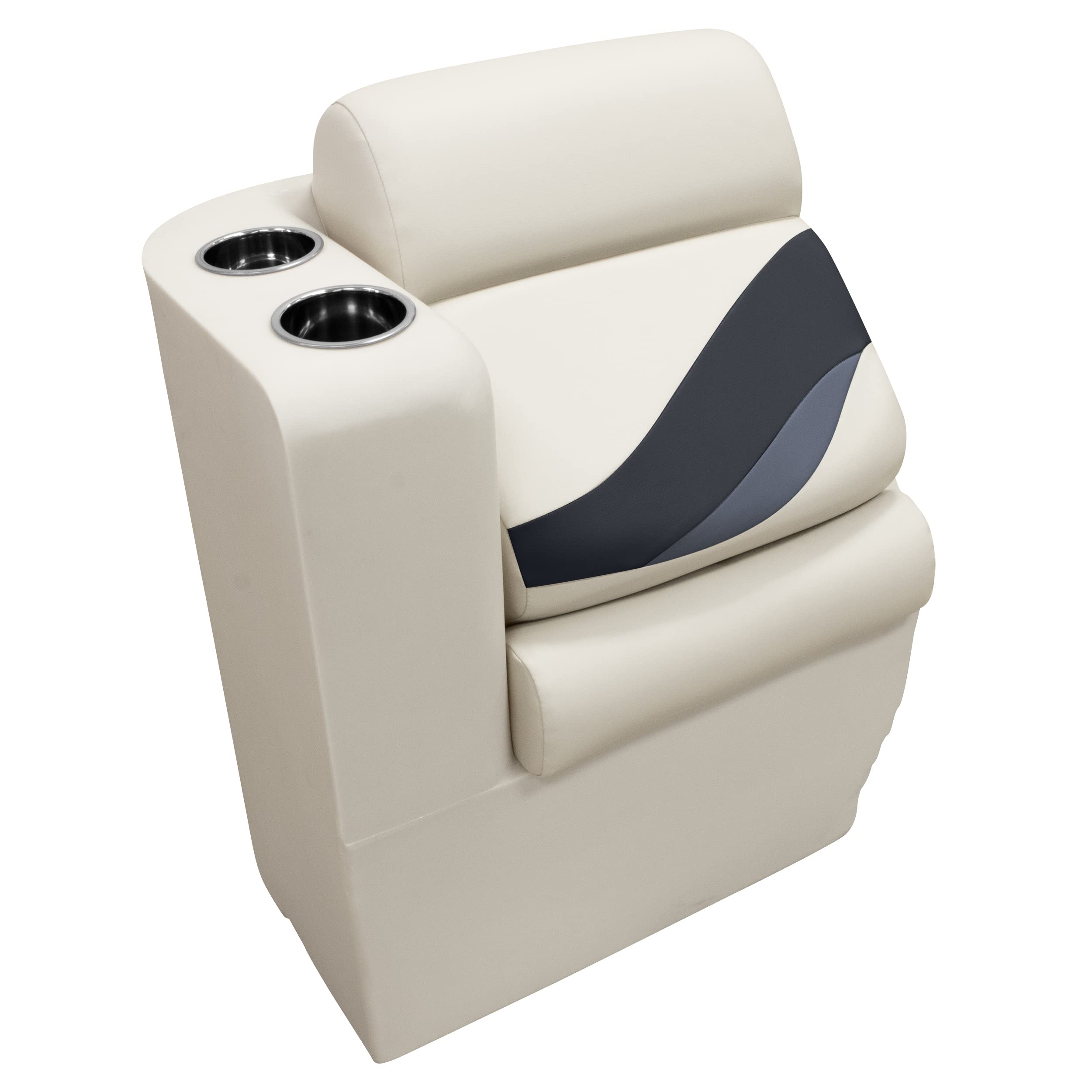 Wise Bm13006L-986 Premier Series Pontoon Left Lean Back Recliner, Platinum/Spectra Navy/Cobalt