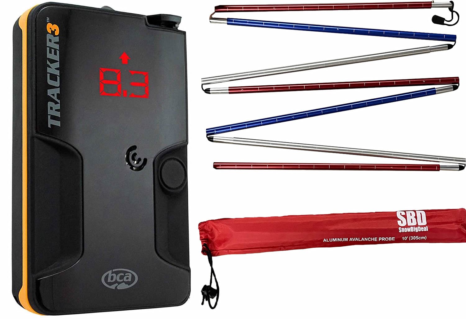 BCA Tracker 3 Avalanche Beacon + SBD 10 Foot American Probe