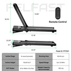 Felfast Walking Pad Treadmill With 15% 9 8 Level Auto Incline, 2-In-1 Under Desk Foldable W/Remote Control, 12 Hiit Mode, 265 Lb
