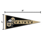 Rico Industries Nfl Football New Orleans Saints Retro 12'' X 30'' Felt Wall D  Cor Pennant - Great For Home/Bed Room/Man Cave D