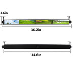 Hkoo Golf Cart Mirror, Universal 4 Panel Rear View Mirror Fits Golf Carts Ezgo, Club Car