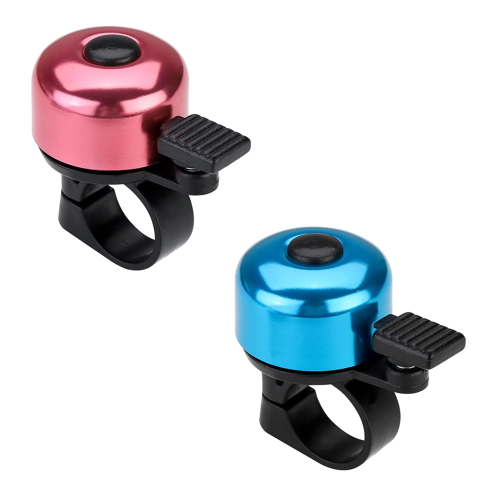 Paliston Bike Bell Bicycle Bell Crisp Sound For Adults Kids Boys Girls Blue & Pink