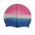 Passion Petals Cartoon Swimming Cap Silicone Diving Waterproof Swim Hat Kids Girl Boy Favour Bathing Cap with 22 * 18cm  Tricol