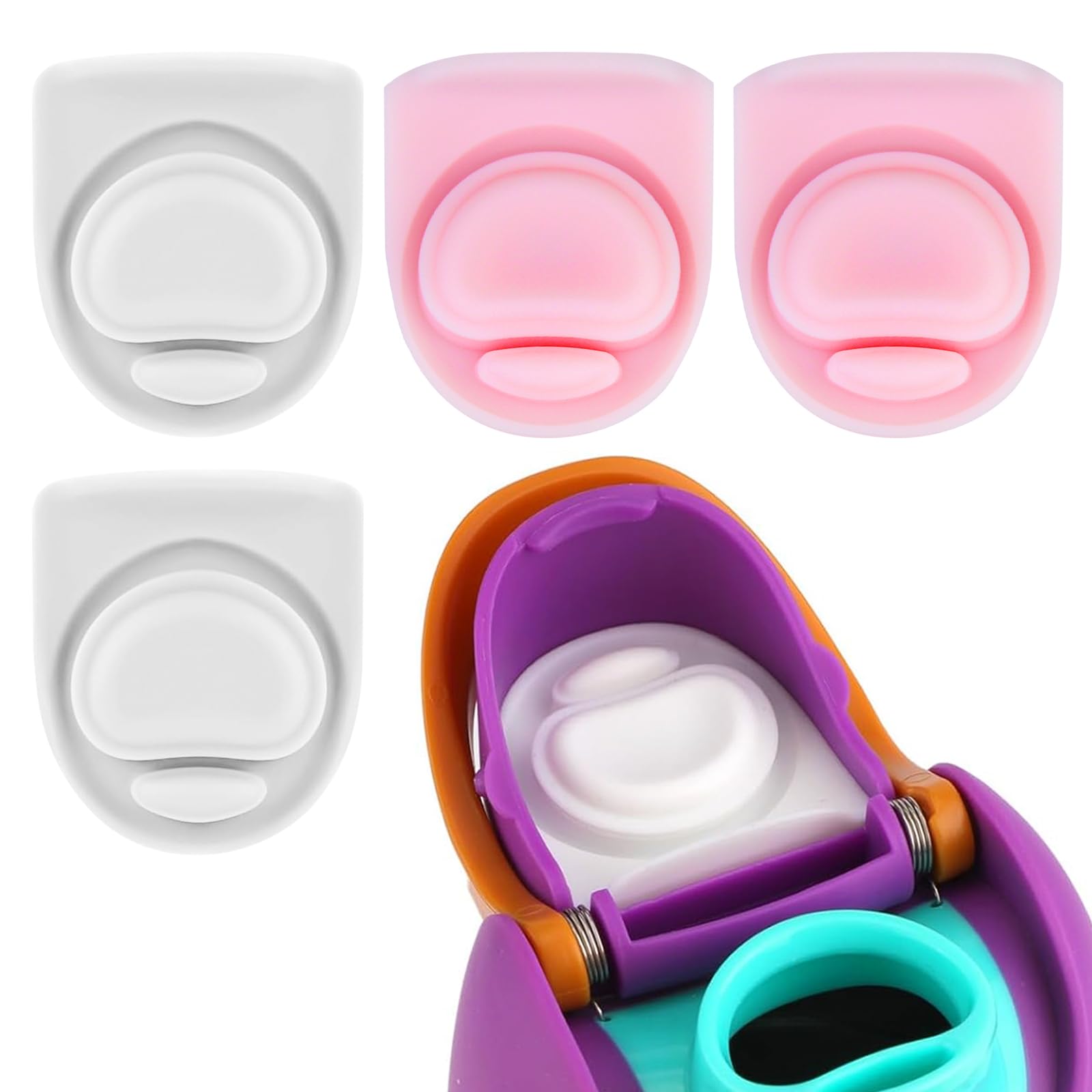 BMSQOFD 4pcs Replacement Silicone Stopper Seal Compatible with Owala FreeSip 24oz 32oz,Water Bottle Lid Insert Cap Rubber Seal P