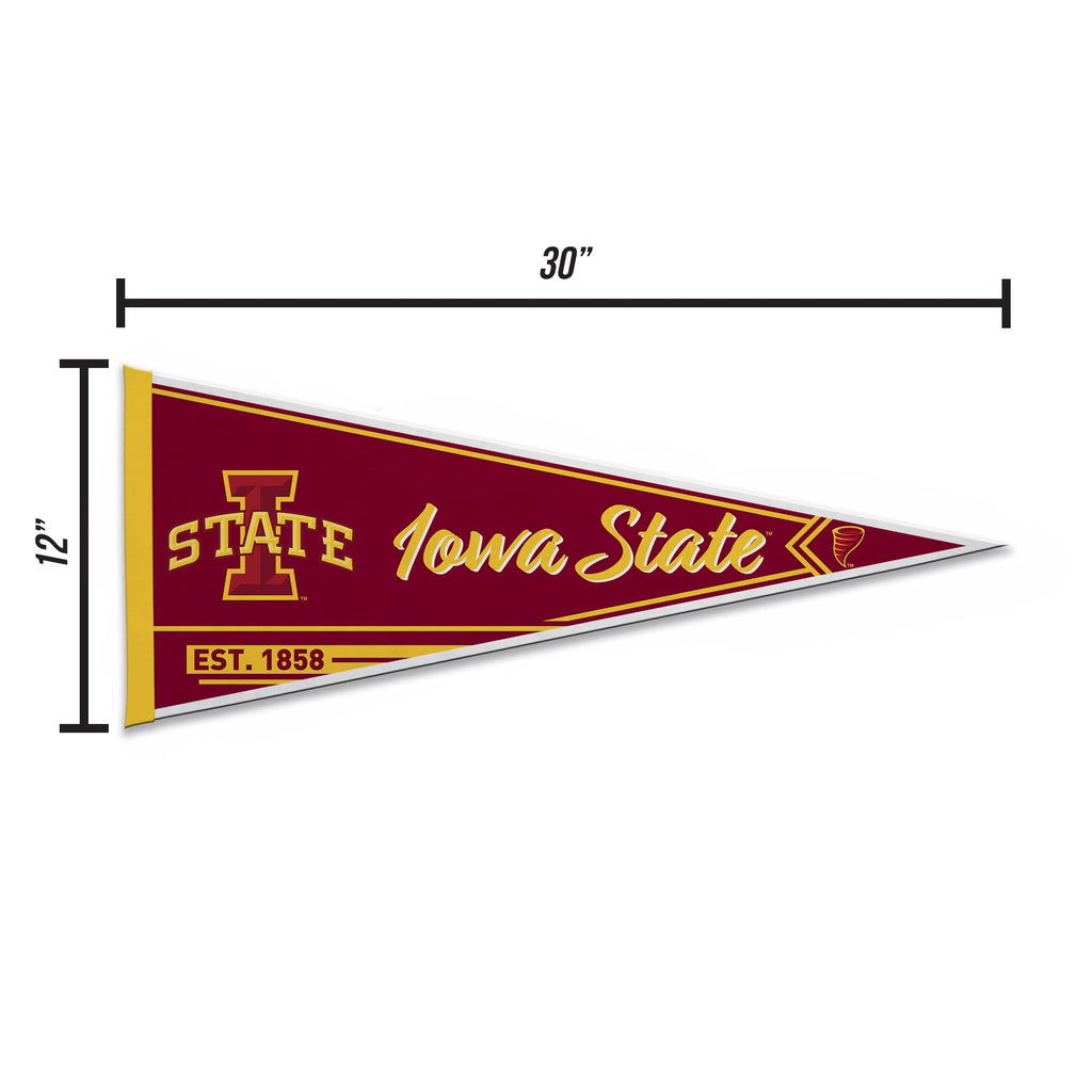 Rico Industries Ncaa Iowa State Cyclones Classic 12'' X 30'' Felt Wall D  Cor Pennant - Great For Home/Bed Room/Man Cave D  Cor
