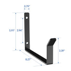Fleximounts 2 Pack Add On Storage Utility Hook Accessory For Garage Ceiling Rack, Black