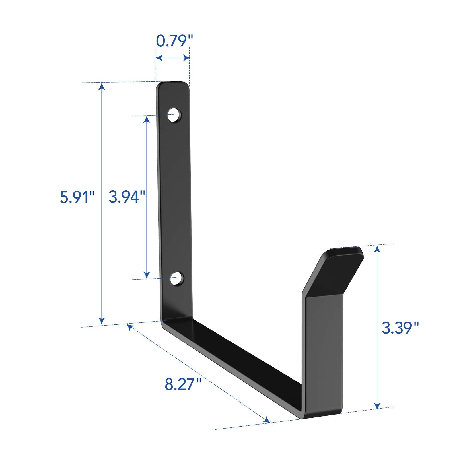 Fleximounts 2 Pack Add On Storage Utility Hook Accessory For Garage Ceiling Rack, Black