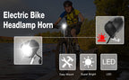 48V Ebike Light,2 In 1 Bike Headlight Front Light Led Lamp Horn For Electric Bicycle E Bike 6V Led Light For Bafang 48 Volt Bike