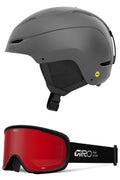 Giro Ratio MIPS Snow Helmet/Goggle Combo - (Combo) Matte Titanium - Black Stacked - Size Large