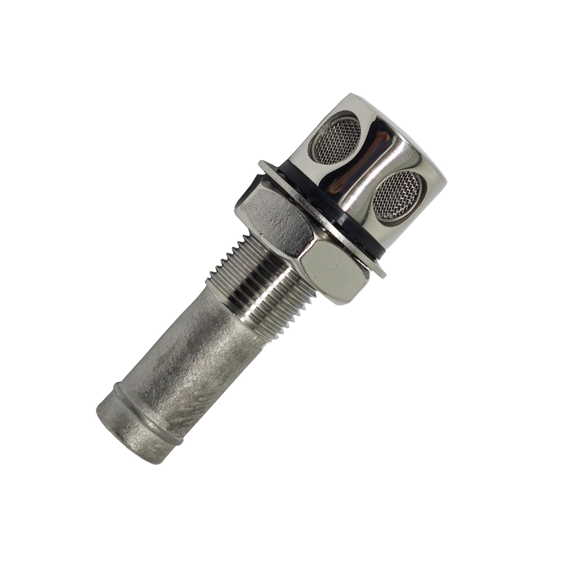 Boat Fuel Vent 5/8 Inch Gas Tank Vent Flush Mount with Gasket Marine Grade 316 Stainless Steel With 2 Air Holes