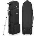 Darekuku Soft-Sided Golf Travel Bag For Airlines With Detachable Shoulder Straps, Foldable Golf Club Cover Travel Case With Whee