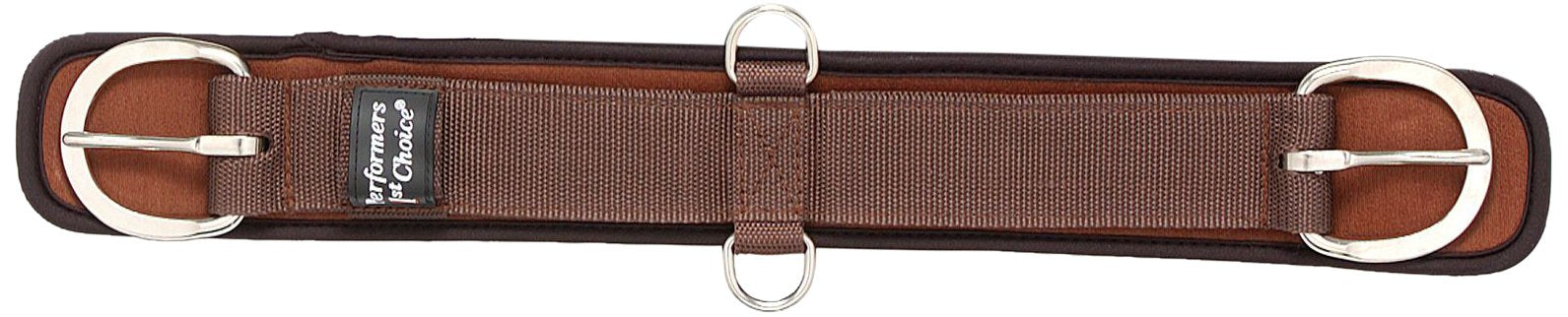 Tough 1 Performers 1St Choice Miniature Neoprene Girth, Brown, 22-Inch