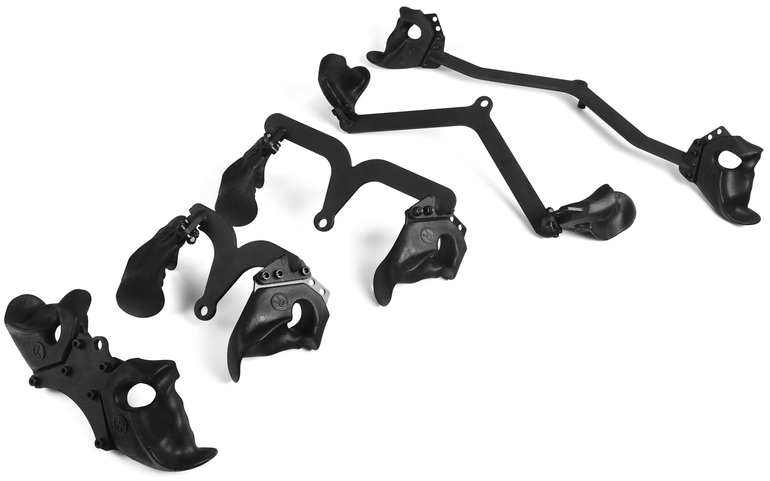 Fitvids Multi-Function Adjustable Power Cage With J-Hooks, Safety Straps And Optional Lat Pulldown Attachment And Cable Crossove