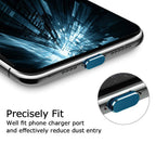 Viwieu Metal Anti Dust Plug Compatible With Iphone 14 13 12 11 X Xs Xr 8 7 Se Mini Plus Pro Max Ipad Airpods, 2 Pack Lightning C