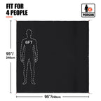 Redcamp Ultralight Tent Footprint For 8-10 Person Tent, Multifunctional Waterproof Camping Tent Tarp For Camping, Hiking And Sur