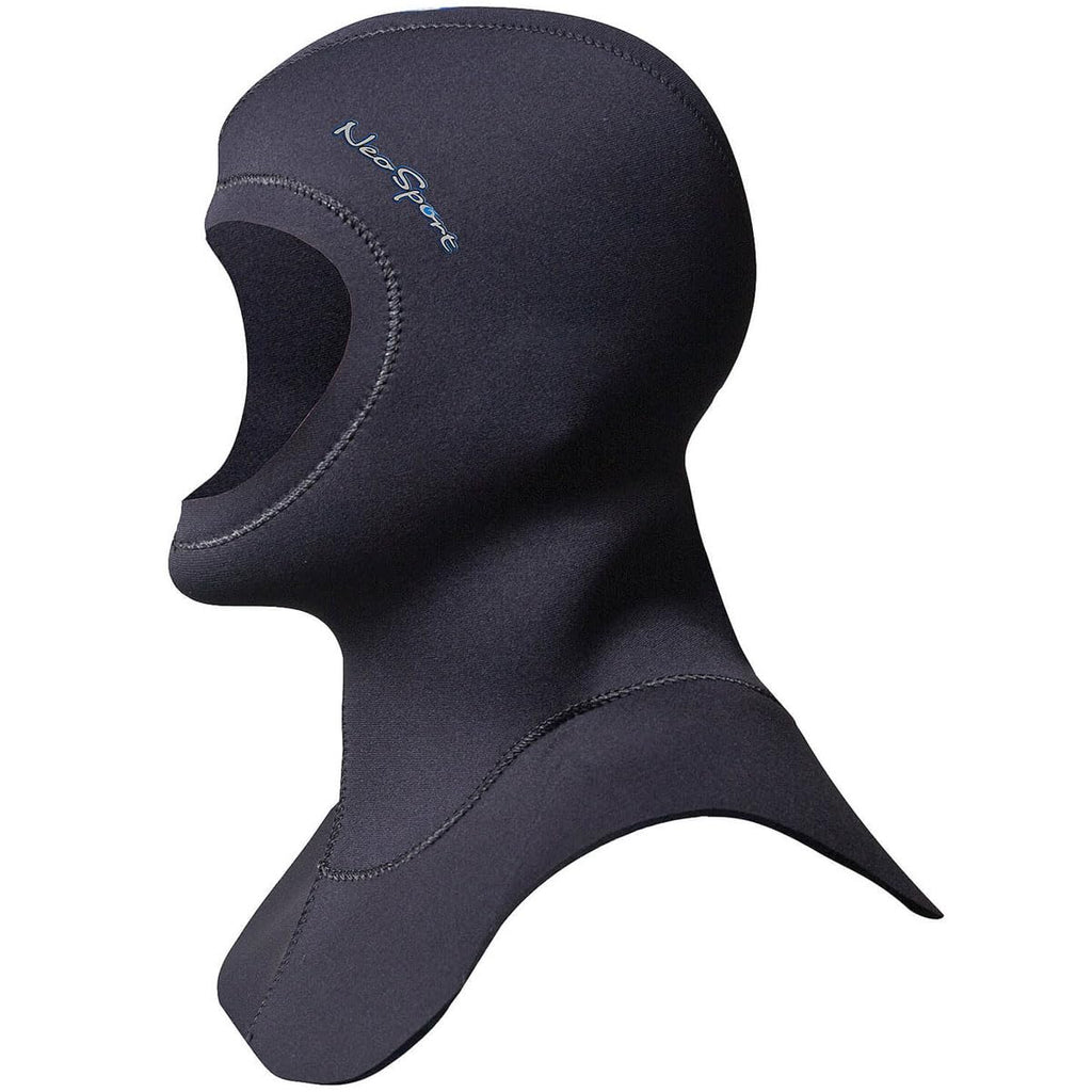 Neo Sport Multi-Density Wetsuit Hood Available In Three Thicknesses 3/2Mm - 5/3Mm - 7/5Mm With Flow Vent To Eliminate Trapped Ai
