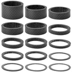 Fengek 15 Pcs Headset Spacer For Bicycle, 7 Sizes Carbon Fiber Road Bicycle Stem Headset Spacers Kit For 1-1/8 Inch Stem, 1Mm 2M