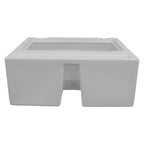Wise 8Wd95-1B-204 Deluxe Series 27'' Pontoon Bench Seat Base Only (Cushion #8Wd95 Required To Complete), White