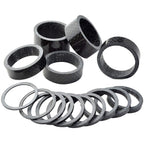 Fengek 15 Pcs Headset Spacer For Bicycle, 7 Sizes Carbon Fiber Road Bicycle Stem Headset Spacers Kit For 1-1/8 Inch Stem, 1Mm 2M