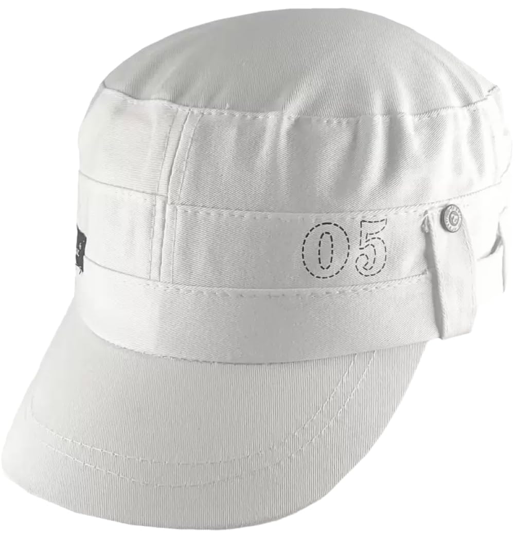 MenS Solid Cotton Cap (Pack Of 1) (White)
