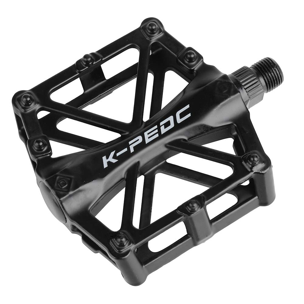 Boruizhen Aluminium Cnc Bike Platform Pedals Lightweight Road Cycling Bicycle Pedals For Mtb Bmx (Black)