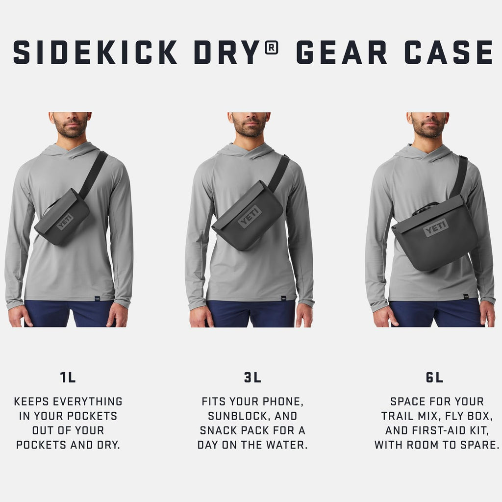 YETI Sidekick Dry 1L Gear Case, Peach/Beekeeper