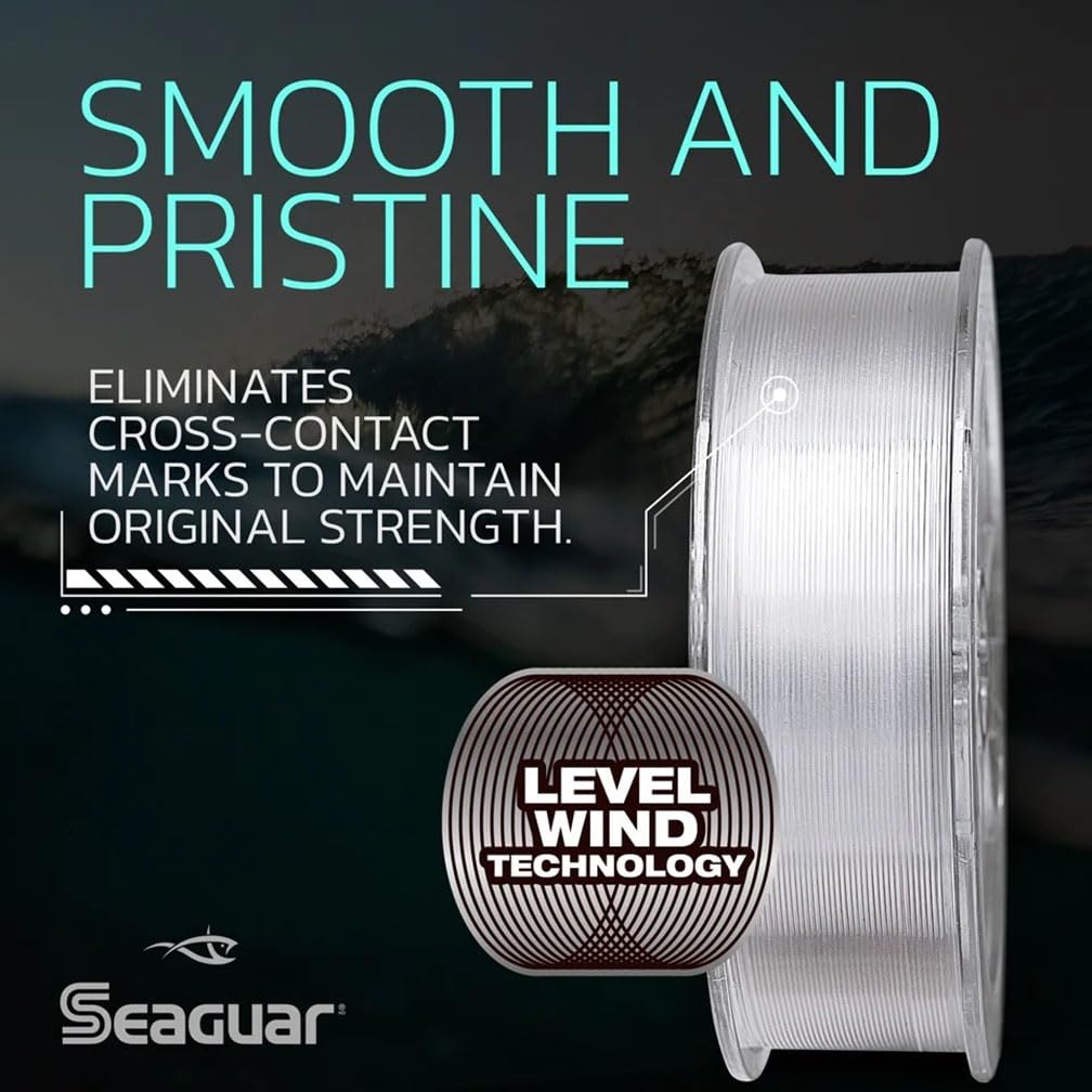 Seaguar Blue Label 100% Flourocarbon Fishing Line Leader, Freshwater, Multiple Sizes, Clear