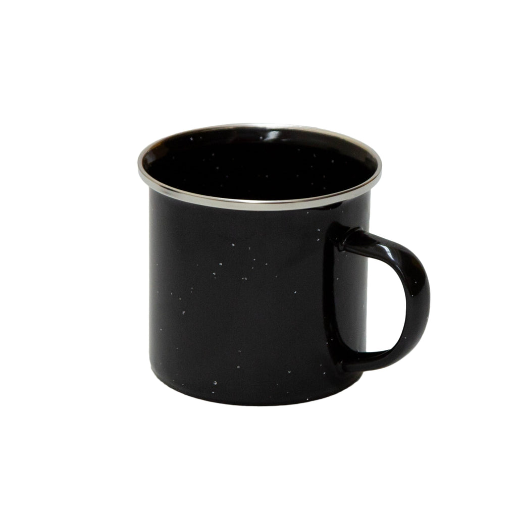 Stansport Enamel Percolator Coffee Pot & 4 Mug Set - Black