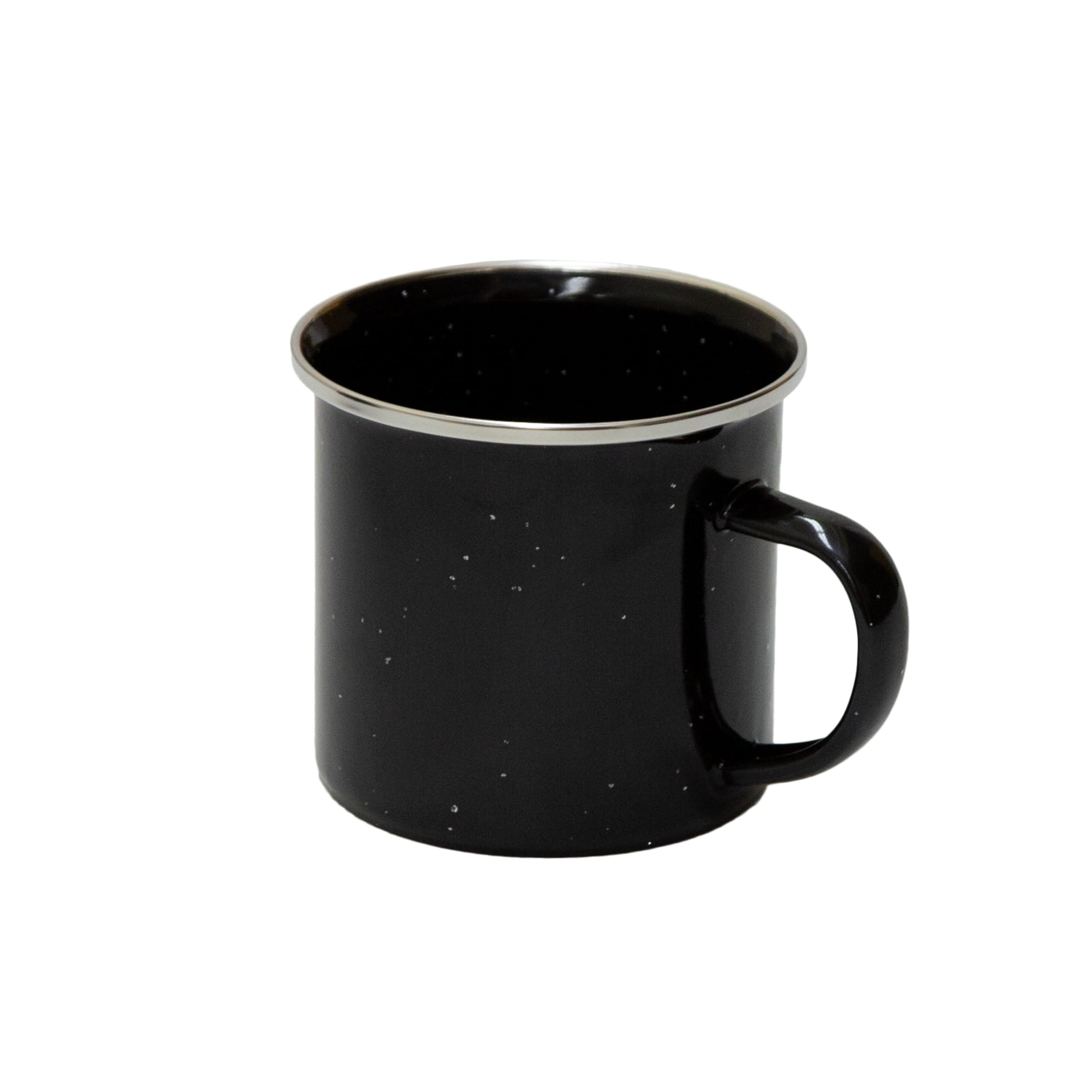 Stansport Enamel Percolator Coffee Pot & 4 Mug Set - Black