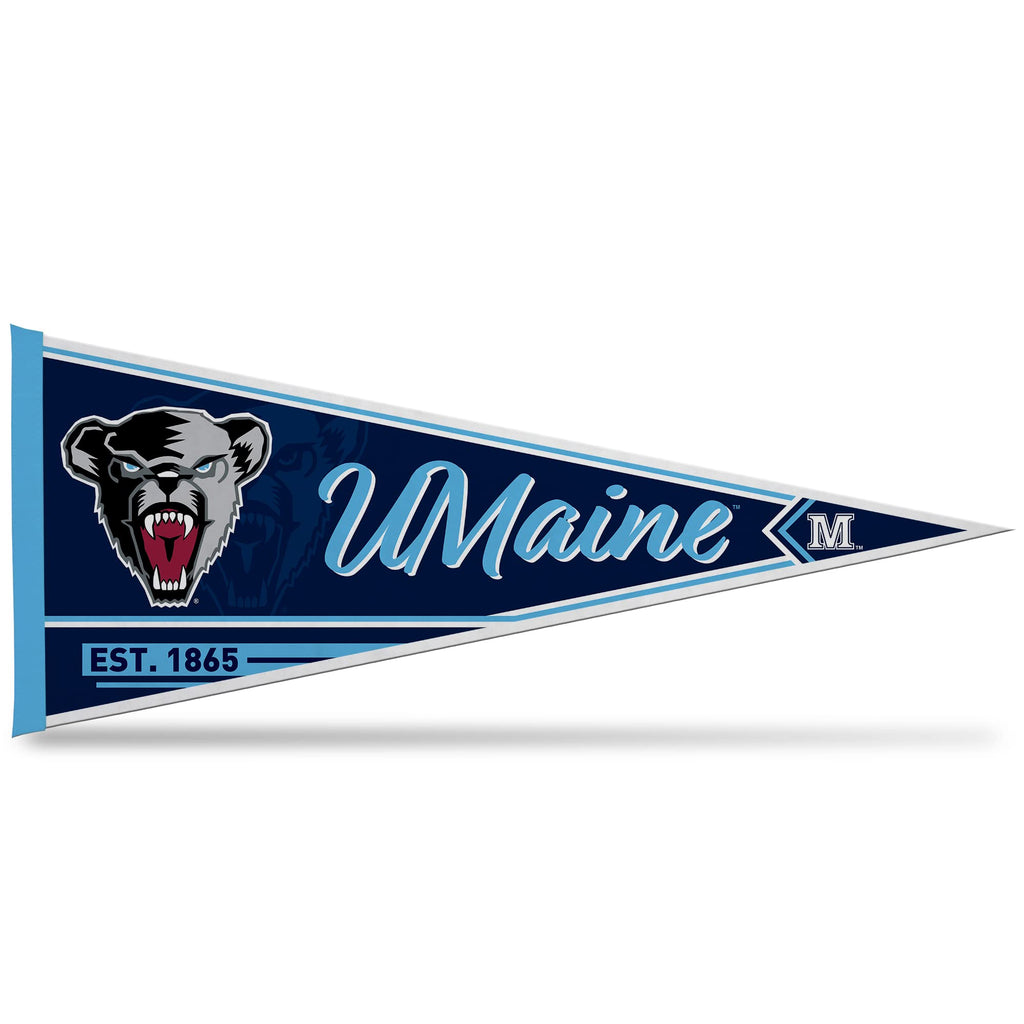 Rico Industries Ncaa Maine Black Bears Classic 12'' X 30'' Felt Wall D  Cor Pennant - Great For Home/Bed Room/Man Cave D  Cor