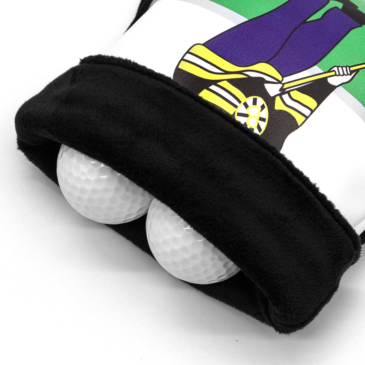 Montela Golf Valuables Pouch,Golf Pouch Bag With Drawstrings Golf Tee Bag Pouch Leather Golf Tee Pouch Golf Ball Bag For Men Wom