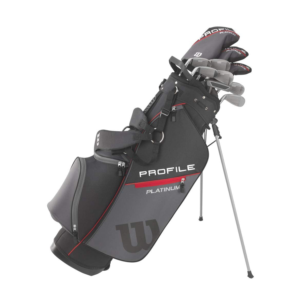 Wilson Golf Profile Platinum Package Set, Men'S Right Handed, Regular Carry , Grey/Black