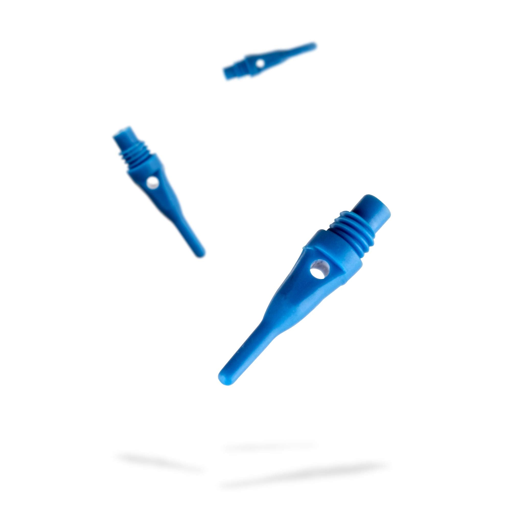 Viper Dart Accessory: Tufflex S.S. (Super Short) 2Ba Thread Soft Tip Dart Points, Blue, 1000 Pack