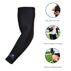 Arm Sleeves For Kids (1 Pair) Compression - Boys, Girls, Youth Basketball Shooter Sleeve - Best Elbow Warmers Protection For Foo