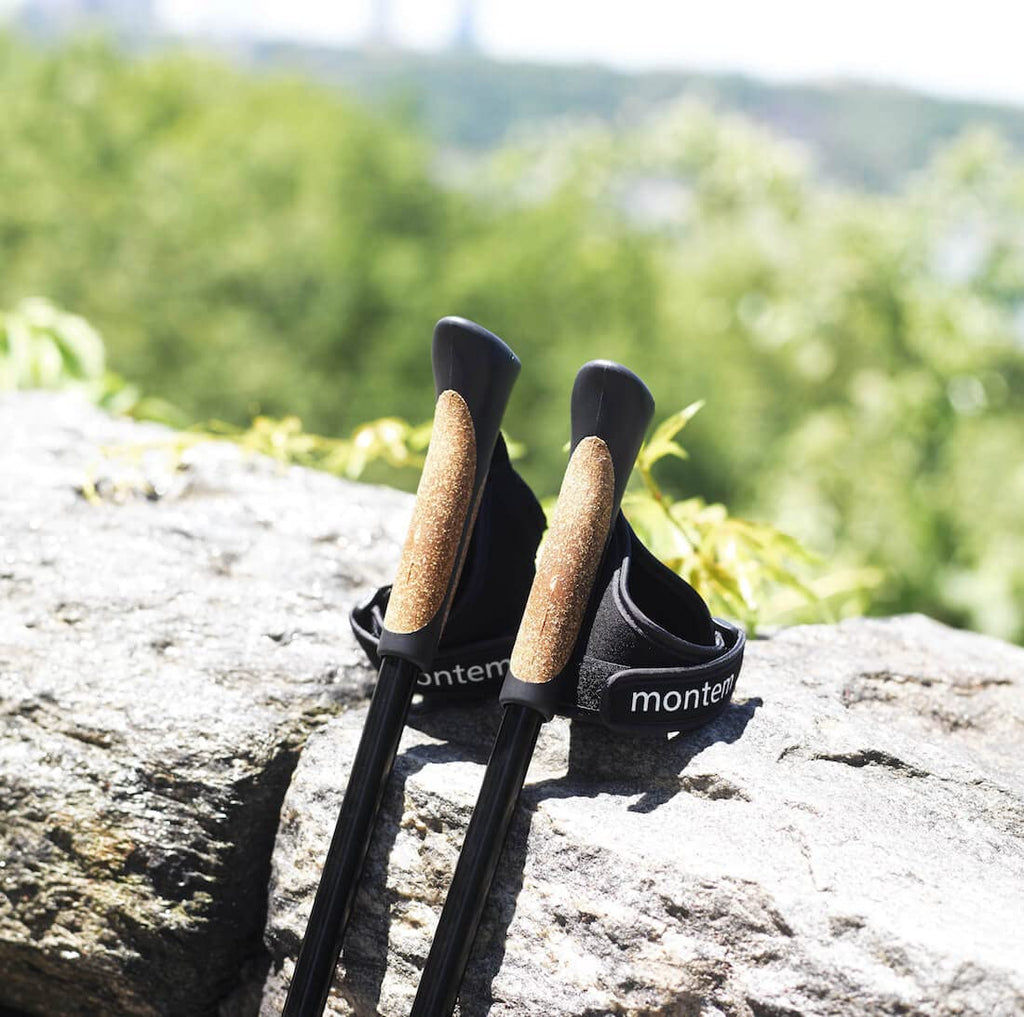 Montem Nordic Walking/Fitness/Hiking/Trekking Poles (Black)