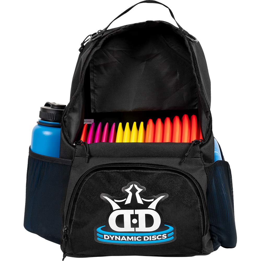 Dynamic Discs Cadet Disc Golf Backpack | Black/Black | Frisbee Disc Golf Bag with 17+ Disc Capacity | Introductory Disc Golf Bac