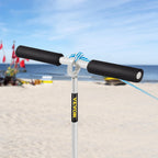 Vevor Sand Anchor, 36'' Length Auger To The Beach And Sandbar, 316 Stainless Steel Screw Anchor W/Removable Handle, Bungee Line