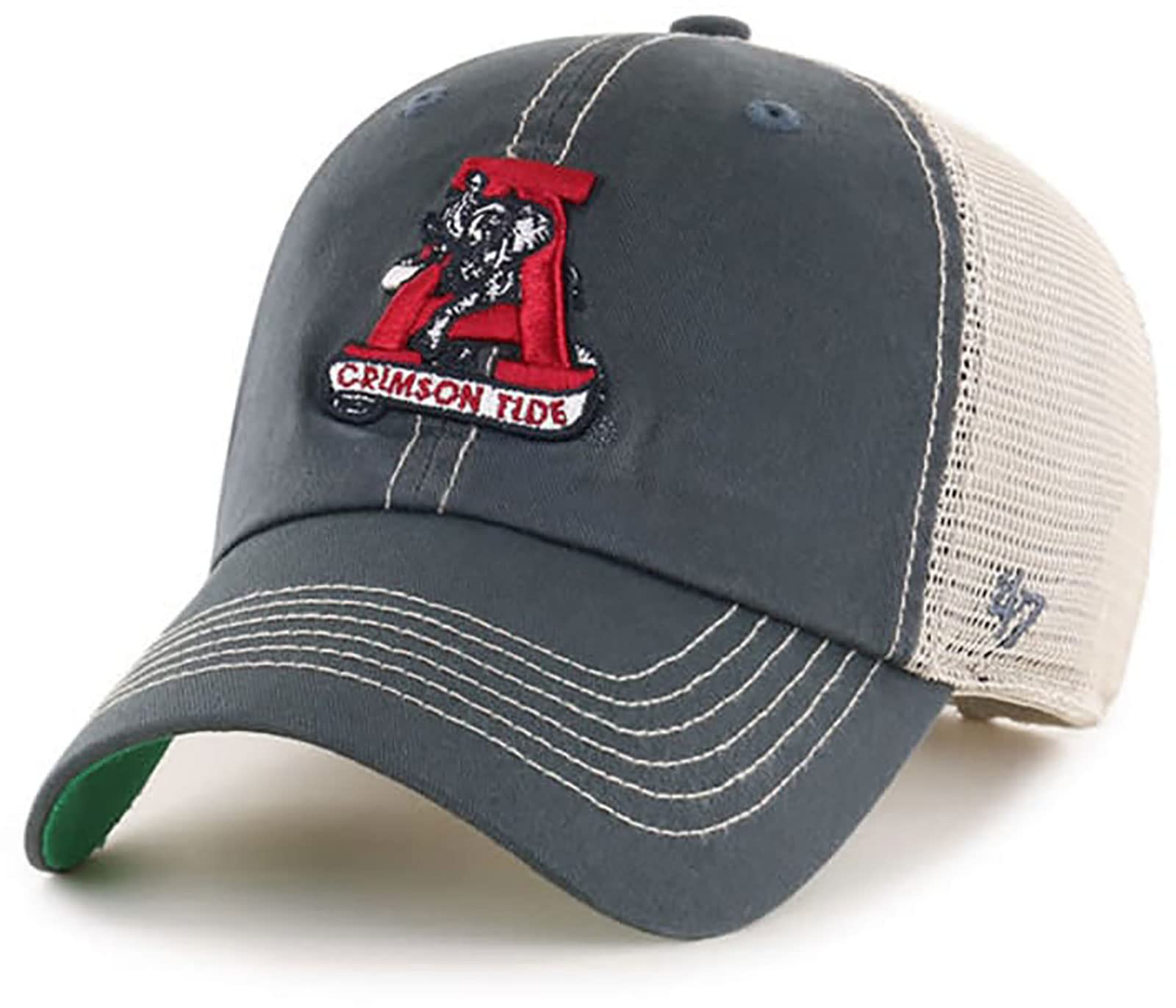 '47 Alabama Crimson Tide Brand Trawler Clean Up Adjustable Hat - Charcoal