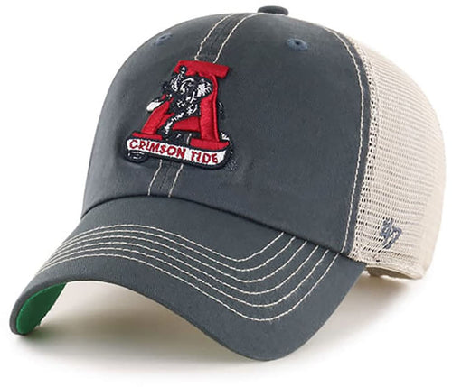 '47 Alabama Crimson Tide Brand Trawler Clean Up Adjustable Hat - Charcoal