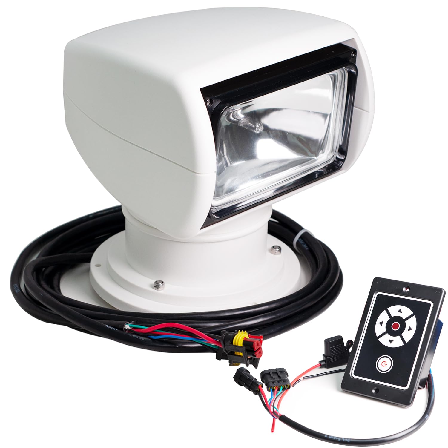 Boat Spotlights, 100W Remote Control Spotlights for Boat Truck, Boat Search Lights Marine Boat Search Lights Marine 360 Rotate H