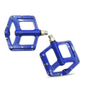 Apirily Sealed Bearings Mountain Bike Pedal Bearing Smoothness Aluminum Cycle Pedal LongLasting Steel Axle Pedals, Blue | Pedal
