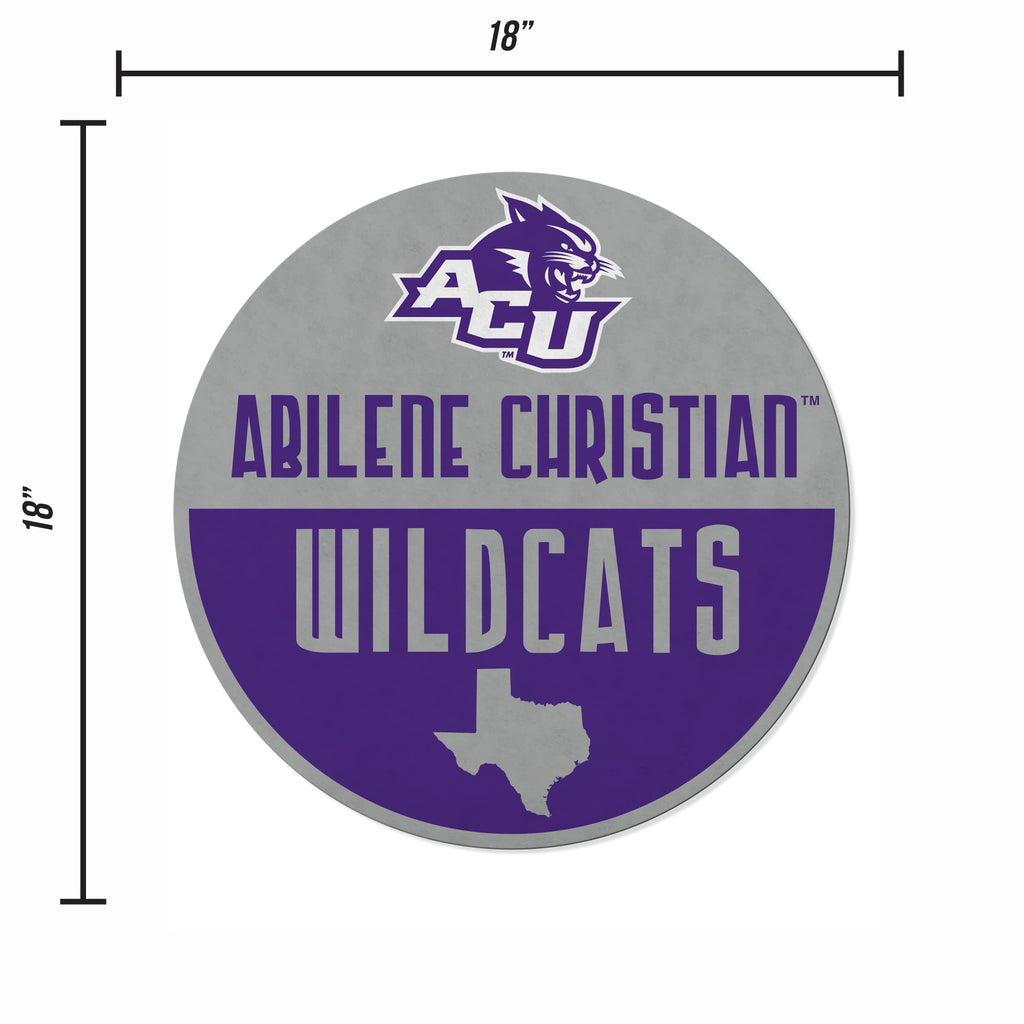 Rico Industries Ncaa Abilene Christian Wildcats Classic Shape Cut Pennant - Home And Living Room D  Cor - Soft Felt Ez To Hang,