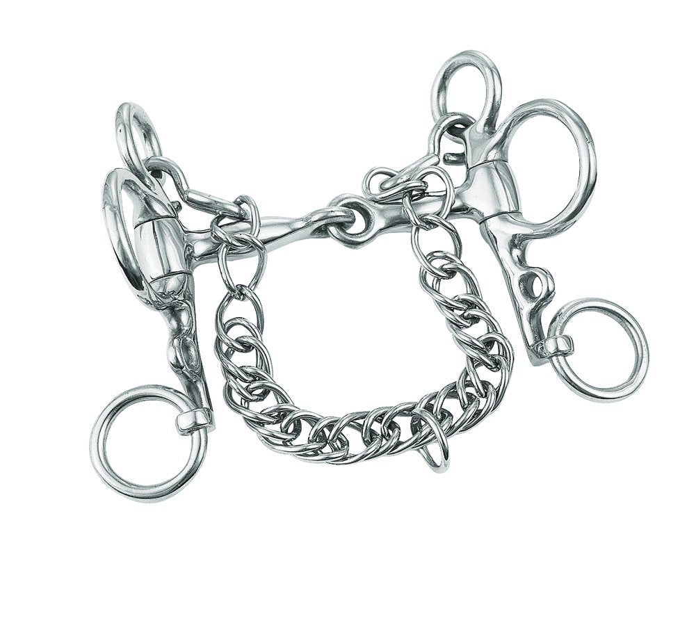 Weaver Leather Eggbutt Snaffle Bit , Stainless Steel, 5''
