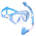 Seago Kids Snorkel Set Dry Top Snorkel Mask Snorkeling Gear for Kids Boys Girls Youth, No Leak Comfy Mouthpiece Anti-Fog 180 Pan